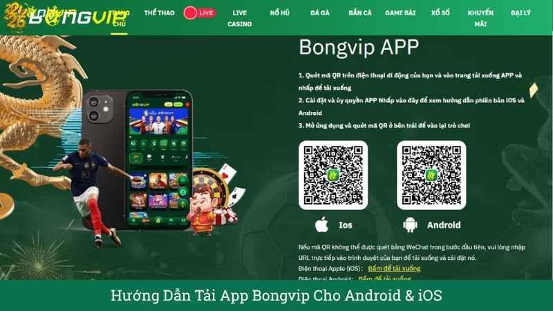 Hướng Dẫn Tải App Bongvip Cho Android & iOS