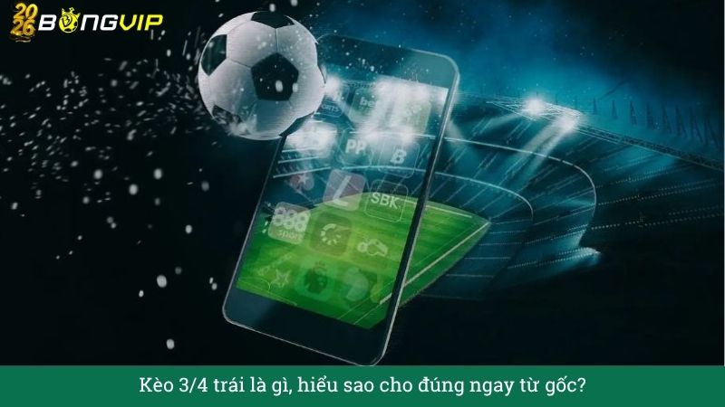 Kèo 3/4 trái là gì, hiểu sao cho đúng ngay từ gốc?