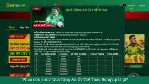"Phao cứu sinh" Quà Tặng An Ủi Thể Thao Bongvip là gì?