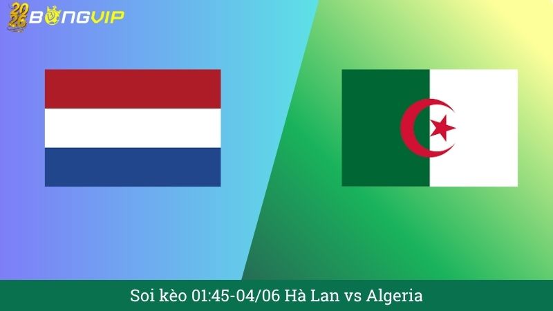 Soi kèo 01:45-04/06 Hà Lan vs Algeria