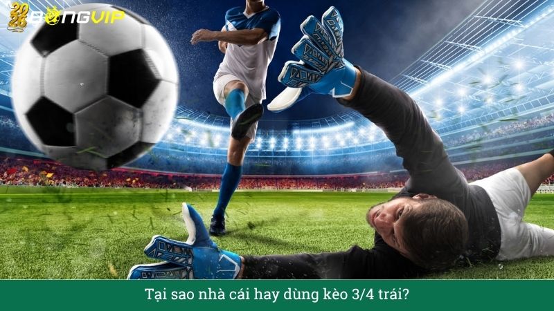 Tại sao nhà cái hay dùng kèo 3/4 trái?