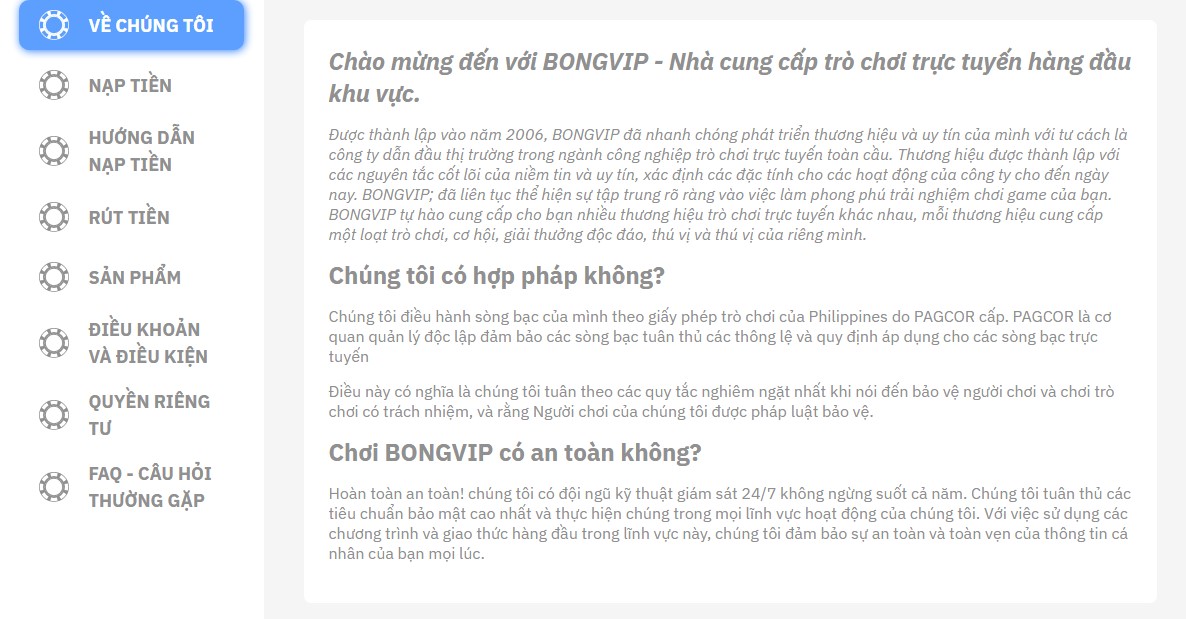 BongVip Là Ai? Giấy Phép Hoạt Động Và Độ Uy Tín