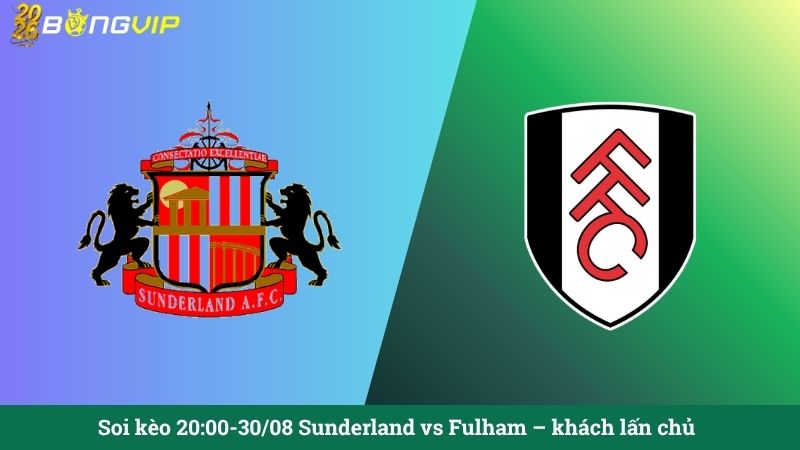 Soi kèo 20:00-30/08 Sunderland vs Fulham - khách lấn chủ
